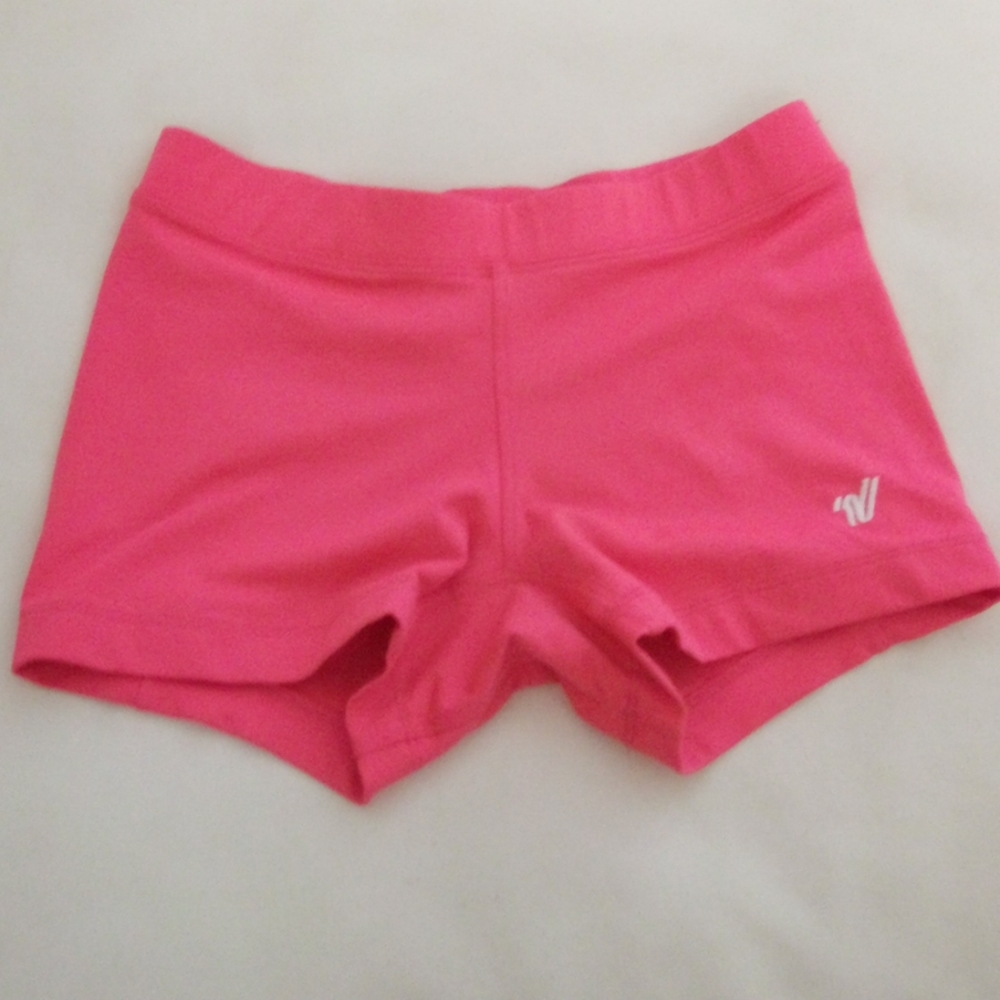 Hot pink athletic shorts
